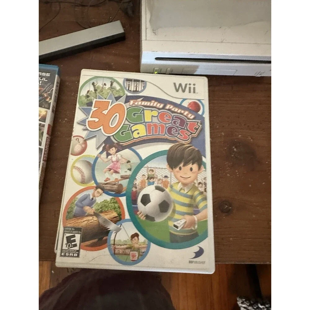 Nintendo Wii Console RVL-001 With Accessories Games and More Untested!!!!